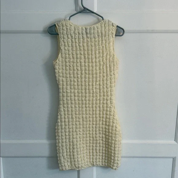 Princess Polly Cream Textured Mini Dress - Picture 9 of 11